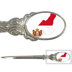 Monaco Country Europe Flag Borders Letter Opener by Sapixe