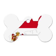 Monaco Country Europe Flag Borders Dog Tag Bone (two Sides) by Sapixe