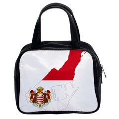 Monaco Country Europe Flag Borders Classic Handbag (two Sides) by Sapixe