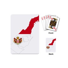 Monaco Country Europe Flag Borders Playing Cards Single Design (mini) by Sapixe