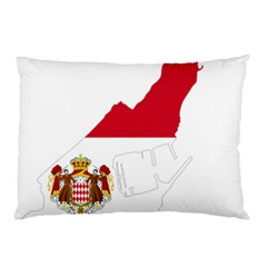 Monaco Country Europe Flag Borders Pillow Case (two Sides) by Sapixe