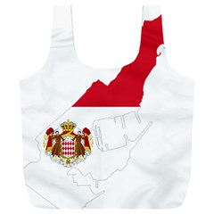 Monaco Country Europe Flag Borders Full Print Recycle Bag (xxxl) by Sapixe