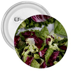 Salad Lettuce Vegetable 3  Buttons by Sapixe