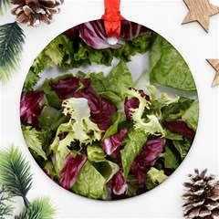 Salad Lettuce Vegetable Ornament (round) by Sapixe