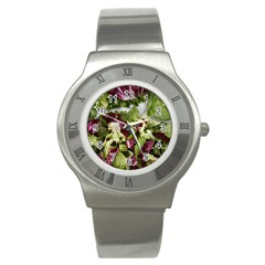 Salad Lettuce Vegetable Stainless Steel Watch by Sapixe