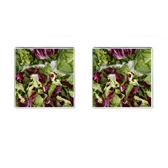 Salad Lettuce Vegetable Cufflinks (square) by Sapixe