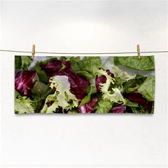 Salad Lettuce Vegetable Hand Towel by Sapixe