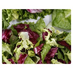 Salad Lettuce Vegetable Double Sided Flano Blanket (medium)  by Sapixe