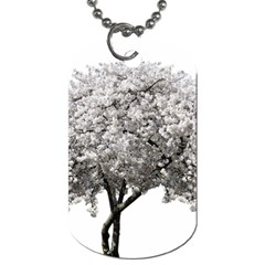 Nature Tree Blossom Bloom Cherry Dog Tag (two Sides) by Sapixe