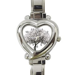 Nature Tree Blossom Bloom Cherry Heart Italian Charm Watch