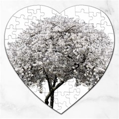 Nature Tree Blossom Bloom Cherry Jigsaw Puzzle (heart)