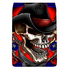 Confederate Flag Usa America United States Csa Civil War Rebel Dixie Military Poster Skull Removable Flap Cover (l) by Sapixe