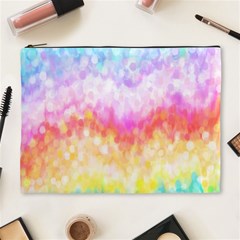 Rainbow Pontilism Background Cosmetic Bag (xl) by Sapixe