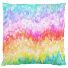 Rainbow Pontilism Background Large Cushion Case (two Sides)