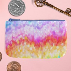 Rainbow Pontilism Background Large Coin Purse by Sapixe