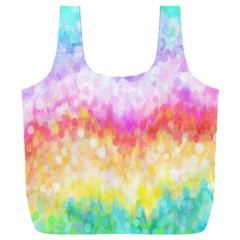 Rainbow Pontilism Background Full Print Recycle Bag (xxl)