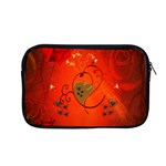 Golden Heart On Vintage Background Apple MacBook Pro 13  Zipper Case Front