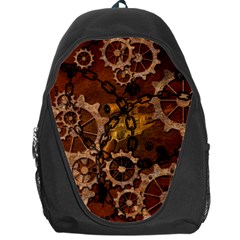 Steampunk Patter With Gears Backpack Bag by FantasyWorld7