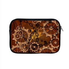 Steampunk Patter With Gears Apple Macbook Pro 15  Zipper Case by FantasyWorld7