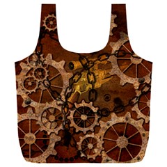 Steampunk Patter With Gears Full Print Recycle Bag (xxxl)