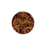 Steampunk Patter With Gears Golf Ball Marker (4 pack) Front