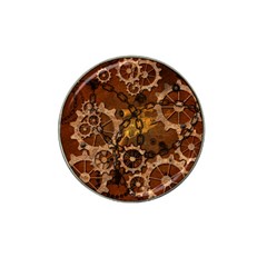 Steampunk Patter With Gears Hat Clip Ball Marker (4 Pack) by FantasyWorld7