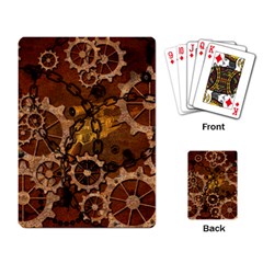 Steampunk Patter With Gears Playing Cards Single Design (rectangle) by FantasyWorld7