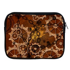 Steampunk Patter With Gears Apple Ipad 2/3/4 Zipper Cases by FantasyWorld7