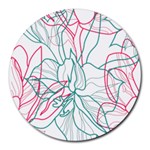 Flowers Round Mousepads Front