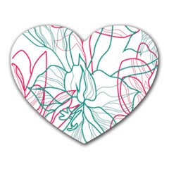 Flowers Heart Mousepads by EvgeniaEsenina