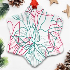 Flowers Ornament (snowflake)