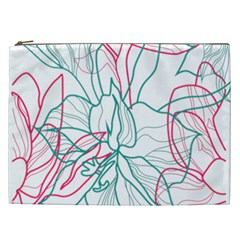 Flowers Cosmetic Bag (xxl) by EvgeniaEsenina