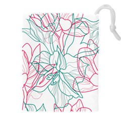 Flowers Drawstring Pouch (4xl)