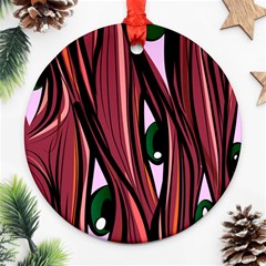 One Eyes Monster Round Ornament (two Sides) by EvgeniaEsenina