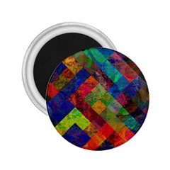 Abstract Colored Grunge Pattern 2 25  Magnets