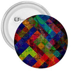 Abstract Colored Grunge Pattern 3  Buttons by fashionpod