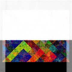 Abstract Colored Grunge Pattern Rectangular Jigsaw Puzzl