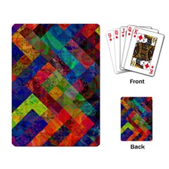 Abstract Colored Grunge Pattern Playing Cards Single Design (rectangle) by fashionpod