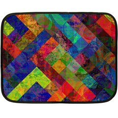 Abstract Colored Grunge Pattern Fleece Blanket (mini) by fashionpod