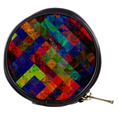 Abstract Colored Grunge Pattern Mini Makeup Bag by fashionpod