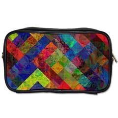 Abstract Colored Grunge Pattern Toiletries Bag (one Side) by fashionpod