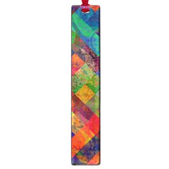 Abstract Colored Grunge Pattern Large Book Marks by fashionpod