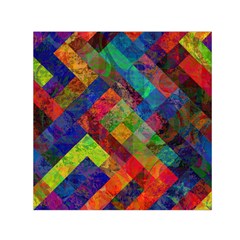 Abstract Colored Grunge Pattern Small Satin Scarf (square) by fashionpod