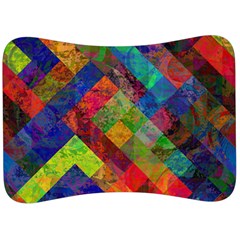 Abstract Colored Grunge Pattern Velour Seat Head Rest Cushion by fashionpod