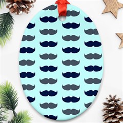 Beard Pattern Ornament (oval) by designsbymallika