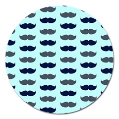 Beard Pattern Magnet 5  (round)