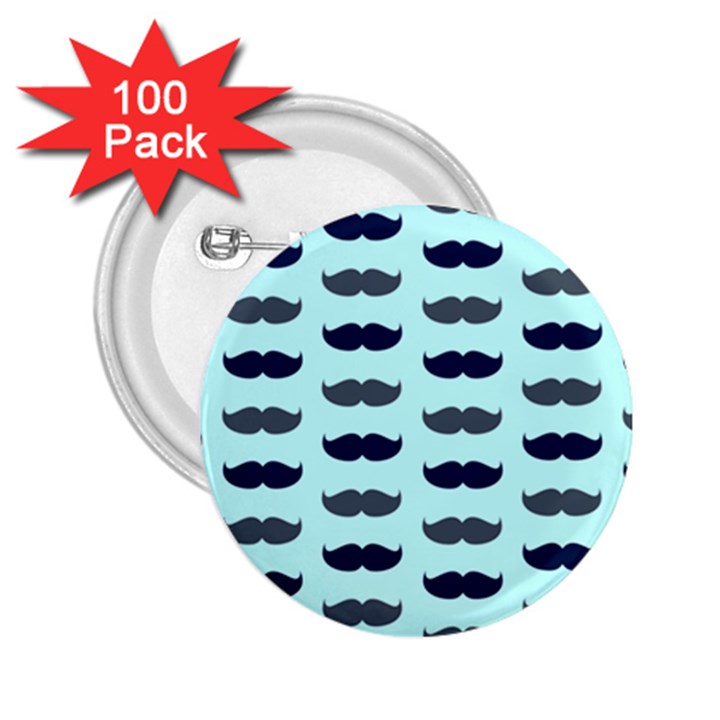 beard pattern 2.25  Buttons (100 pack) 