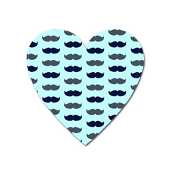 Beard Pattern Heart Magnet