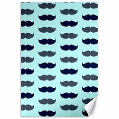 Beard Pattern Canvas 24  X 36  by designsbymallika