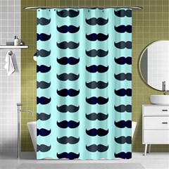 Beard Pattern Shower Curtain 48  X 72  (small)  by designsbymallika